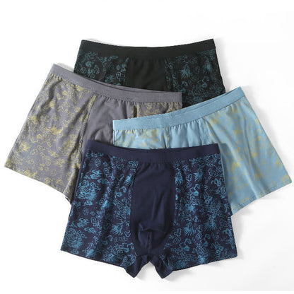 Boxershorts mit breitem, elastischem Bund und goldenem Muster (2er-Pack) - image 1