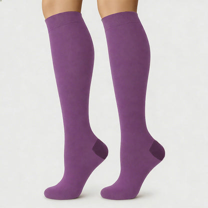 Kompressionsstrümpfe der Polka Dot Purple-Serie (6 Paar) - image 5