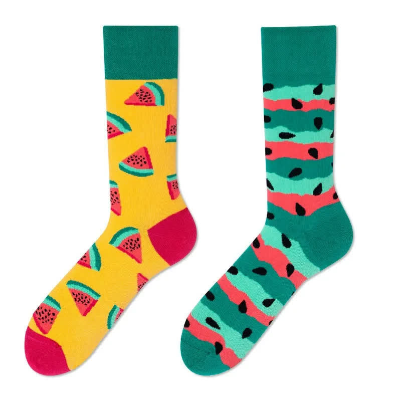 Viertelsocken mit Wassermelonenmuster - image 1