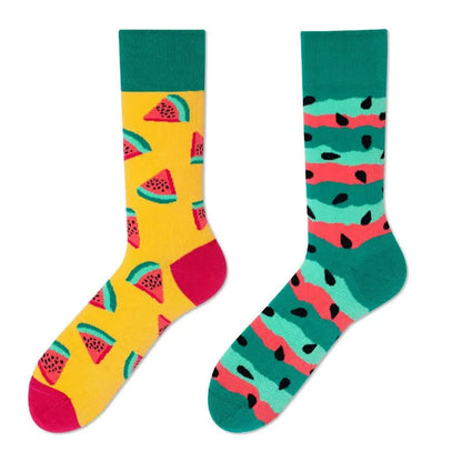 Viertelsocken mit Wassermelonenmuster - image 1