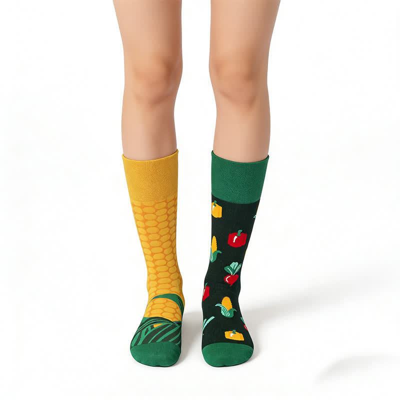 Mais-Gemüse-Viertel-Socken - Gelb - EU36-43 (US3-9) - image 0