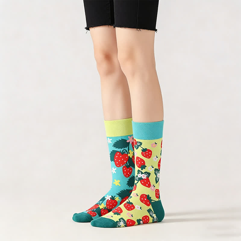 Erdbeerfarbene Viertelsocken (unpassend) - image 0