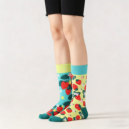 Erdbeerfarbene Viertelsocken (unpassend) - image 0