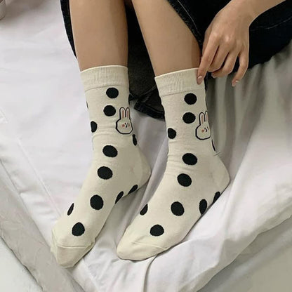 Polka Dot Rabbit Viertelsocken (4 Paar) - image 2