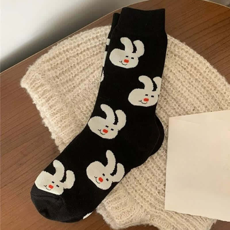 Polka Dot Rabbit Viertelsocken (4 Paar) - image 6
