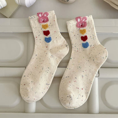 Kuschelige Hasen-Viertel-Socken (5 Paar) - image 4
