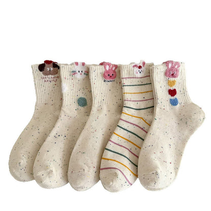 Kuschelige Hasen-Viertel-Socken (5 Paar) - image 2