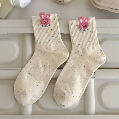 Kuschelige Hasen-Viertel-Socken (5 Paar) - image 6