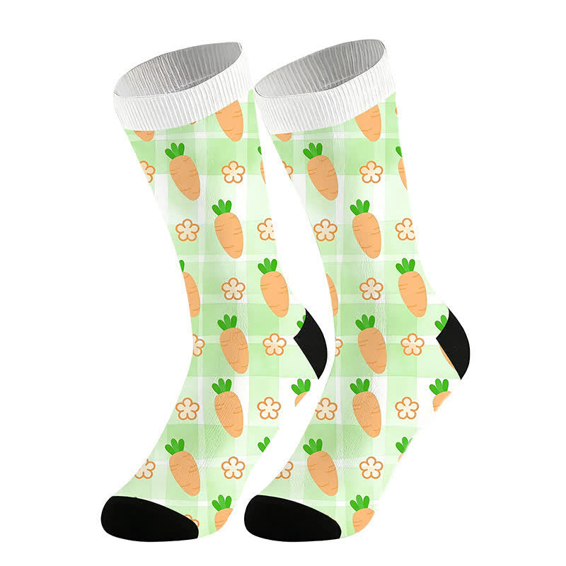 Karottenmuster-Socken (2 Paar) - Grün - EU36-44 (US3-10) - image 6