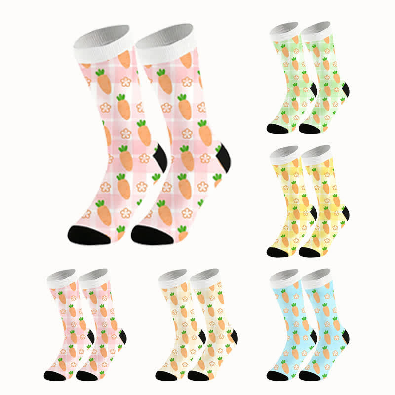 Karottenmuster-Socken (2 Paar) - image 1