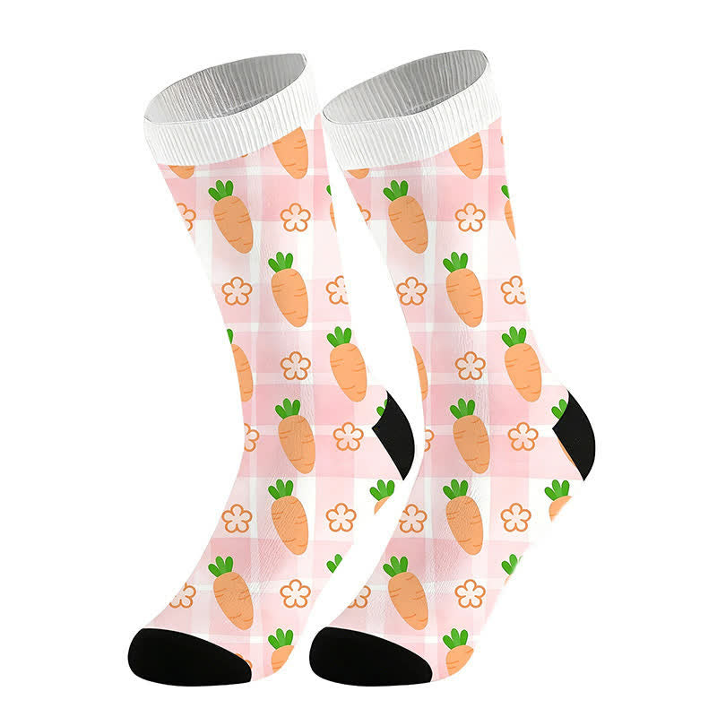 Karottenmuster-Socken (2 Paar) - Rosa - EU36-44 (US3-10) - image 4