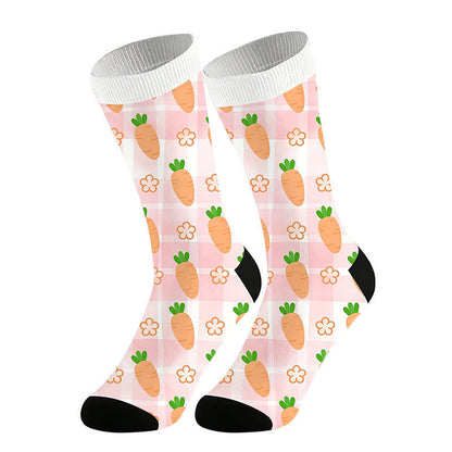 Karottenmuster-Socken (2 Paar) - Rosa - EU36-44 (US3-10) - image 4