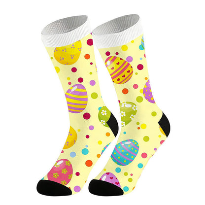 Pastellfarbene Osterei-Viertel-Socken - Gelb - EU36-44 (US3-10) - image 5
