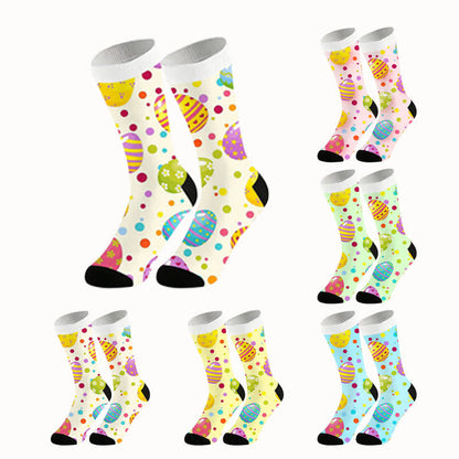 Pastellfarbene Osterei-Viertel-Socken - image 1