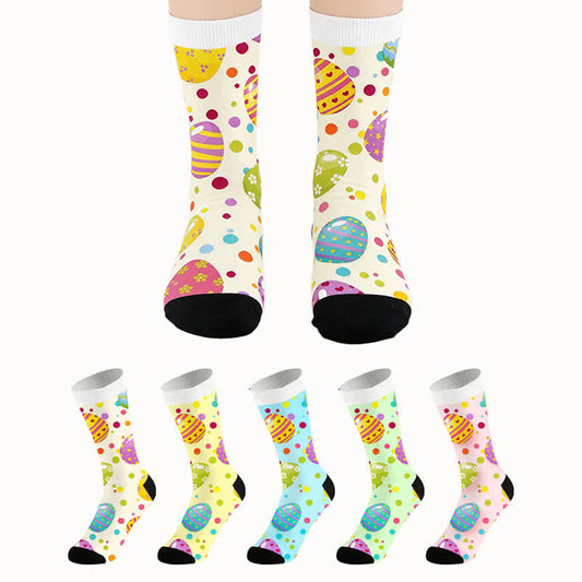 Pastellfarbene Osterei-Viertel-Socken - image 0