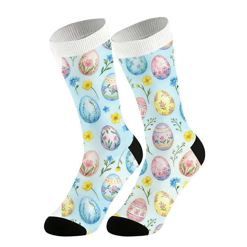 Pastellfarbene Ostereier-Socken (2 Paar) - Blau - EU36-44 (US3-10) - image 3