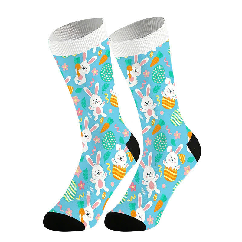 Socken mit Osterhasenmuster (2 Paar) - Blau - EU36-44 (US3-10) - image 6