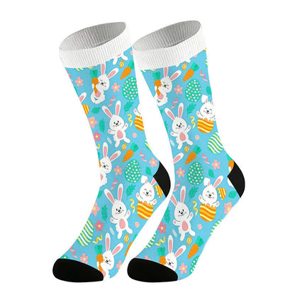 Socken mit Osterhasenmuster (2 Paar) - Blau - EU36-44 (US3-10) - image 6