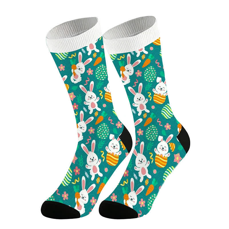 Socken mit Osterhasenmuster (2 Paar) - Grün - EU36-44 (US3-10) - image 5