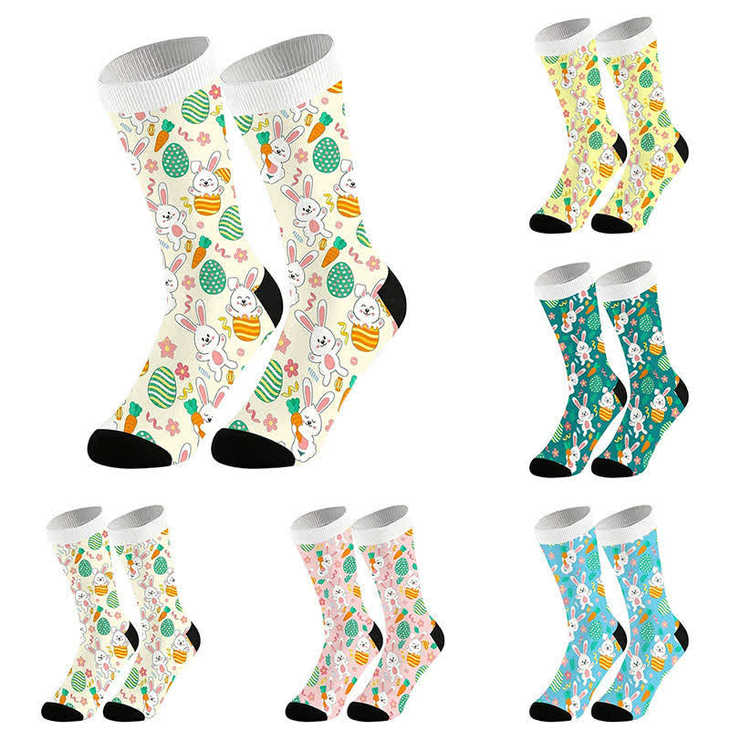Socken mit Osterhasenmuster (2 Paar) - image 1