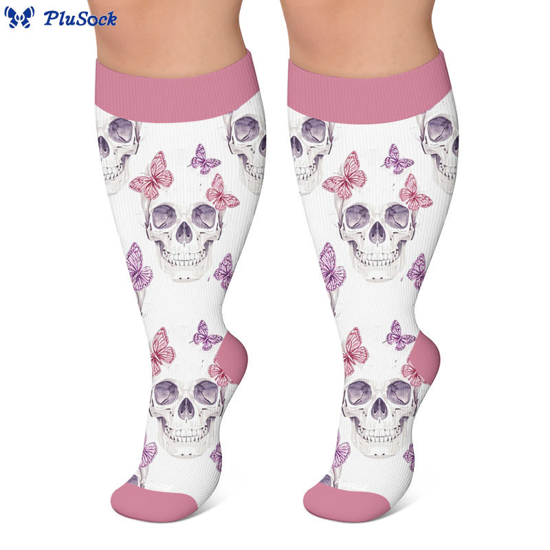 Chic Skul Kompressionsstrümpfe in Übergröße - image 2