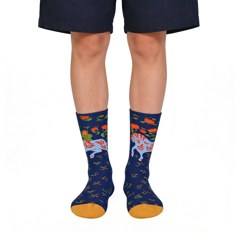 Blue Horse Baumwoll-Viertelsocken - Blau - EU36-43 (US3-9) - image 0