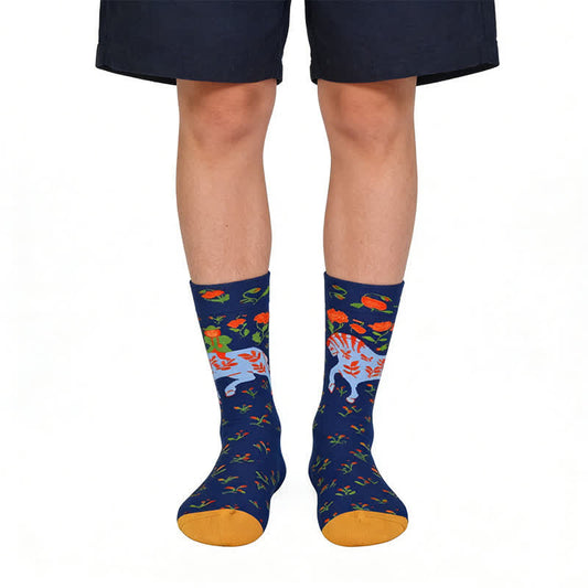 Blue Horse Baumwoll-Viertelsocken - Blau - EU36-43 (US3-9) - image 0