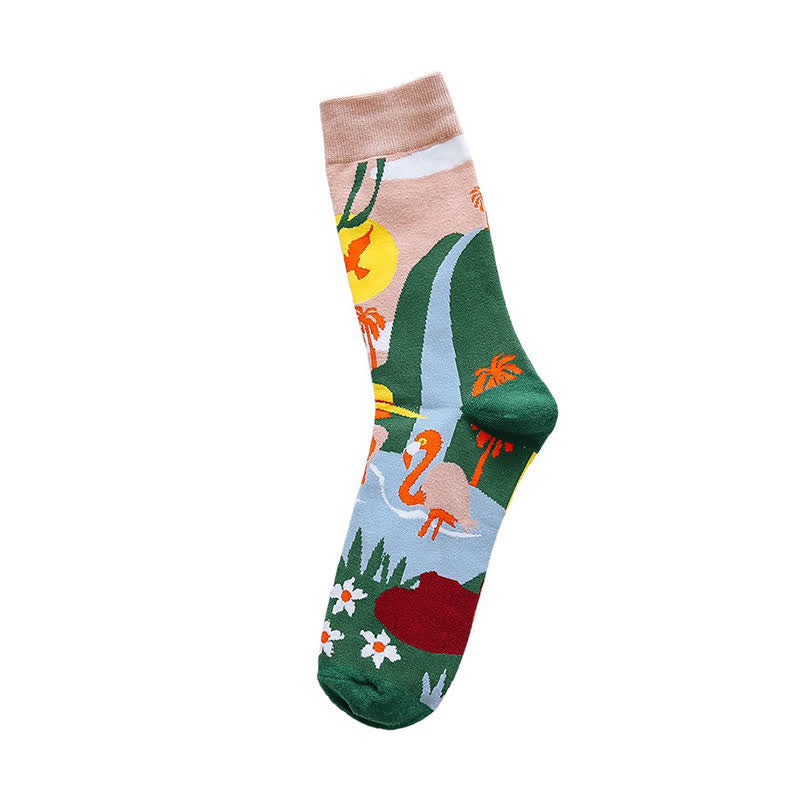 Viertelsocken mit Cartoon-Print (4 Paar) - image 5