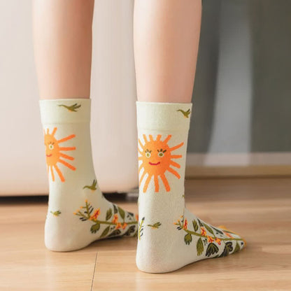 Stilvolle bedruckte Viertelsocken (3 Paar) - image 3