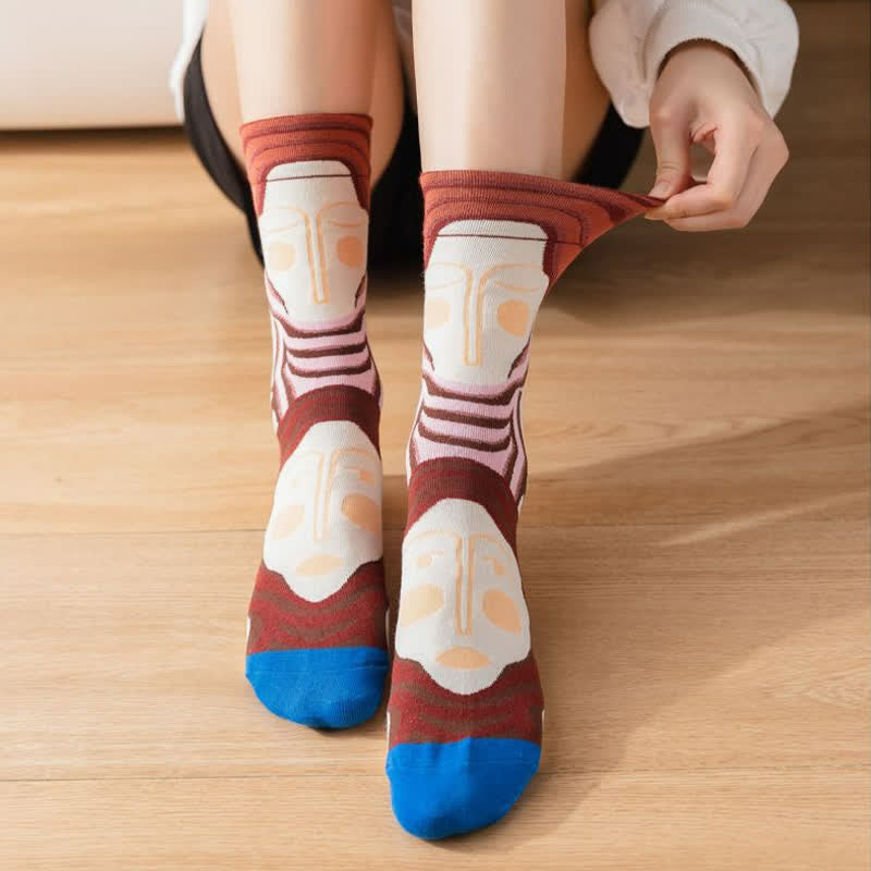 Stilvolle bedruckte Viertelsocken (3 Paar) - image 5