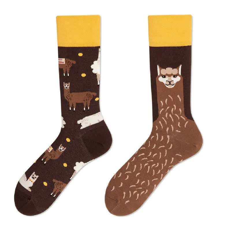 Braune Alpaka-Viertelsocken - image 1