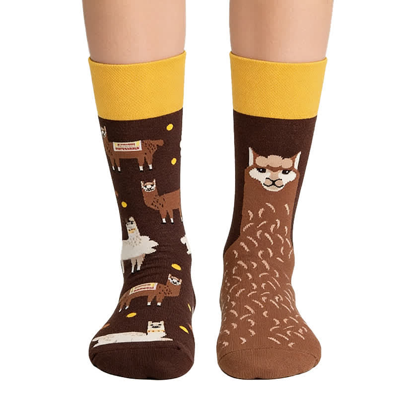 Braune Alpaka-Viertelsocken - Braun - EU36-43 (US3-10) - image 0