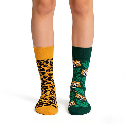 Leopard Tiger Viertel Socken - Orange - EU36-43 (US3-10) - image 0