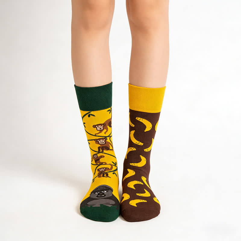 Monkey Banana Quarter Socken - Gelb - EU36-43 (US3-10) - image 0