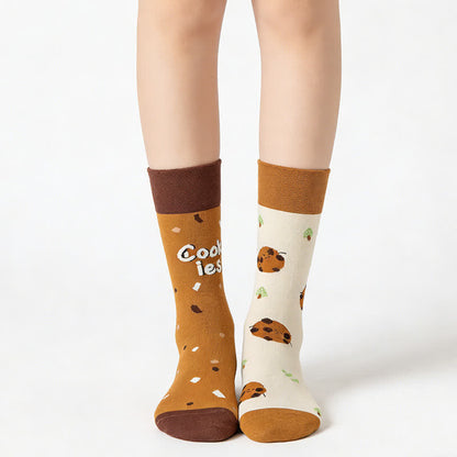 Verspielte Cookie-Viertel-Socken - Braun - EU36-43 (US3-10) - image 0