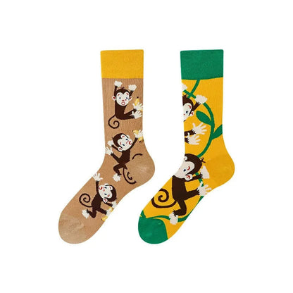 Verspielte Affenviertel-Socken - image 1