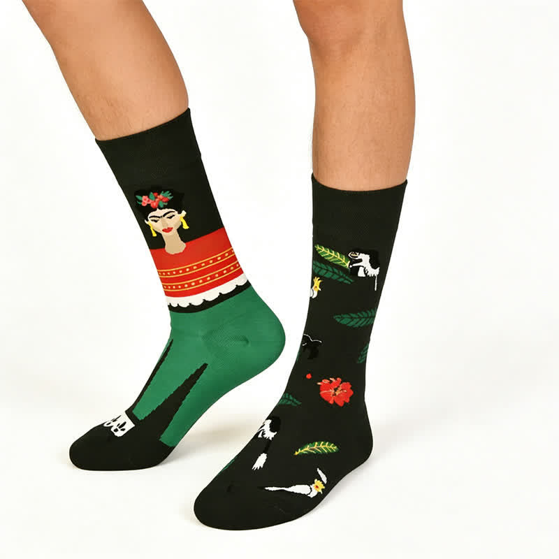 Forest Queen Baumwoll-Viertelsocken - Schwarz - EU36-43 (US3-10) - image 0