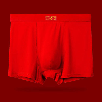 Weiche, elastische rote Boxershorts - Rot-A - 8XL - image 2