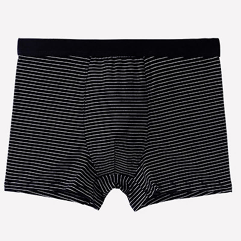 Boxershorts aus Baumwolle mit Streifen - Schwarz - 9XL - image 4