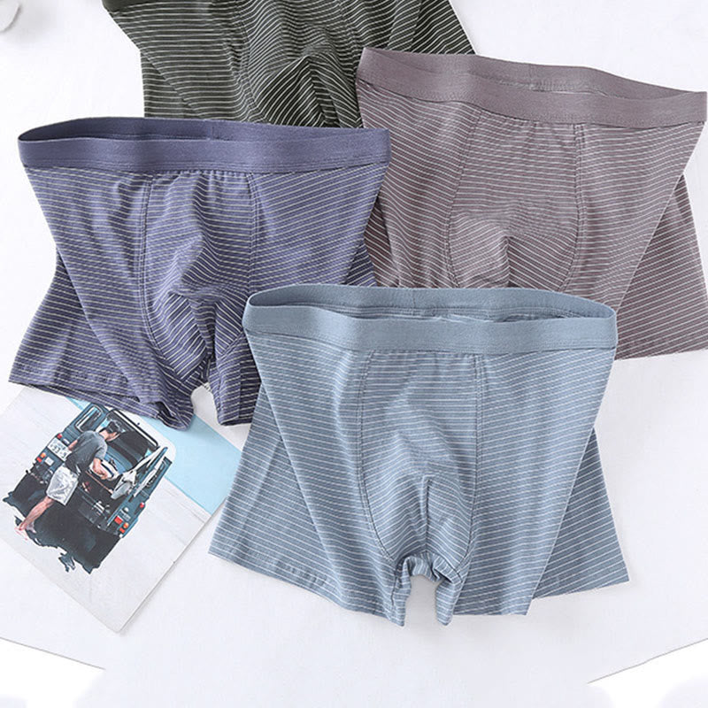 Boxershorts aus Baumwolle mit Streifen - image 0