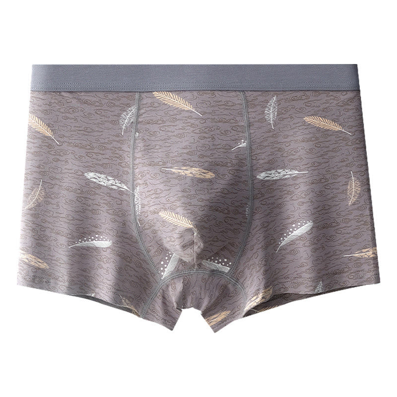 Boxershorts aus Baumwolle mit Federn - Grau - 9XL - image 6