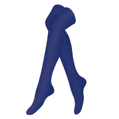 Oberschenkelhohe Kompressionsstrümpfe in Rosa, Marineblau und Schwarz (3 Paar) - Marineblau - S/M - image 8