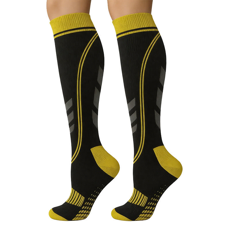 Sportkompressionsstrümpfe (5 Paar) - Gelb - S/M - image 9