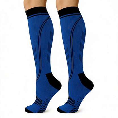 Sportkompressionsstrümpfe (5 Paar) - Blau - S/M - image 10
