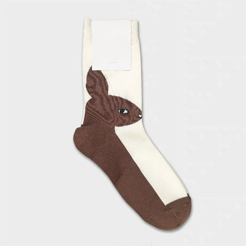 Osterhasen-Farbblock-Viertelsocken (3 Paar) - Kaffee - EU36-40 (US3-7) - image 4