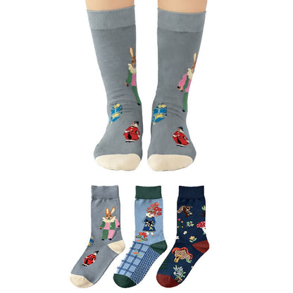 Osterpilz-Rippsocken (3 Paar) - Mehrfarbig - EU36-40 (US3-7) - image 0