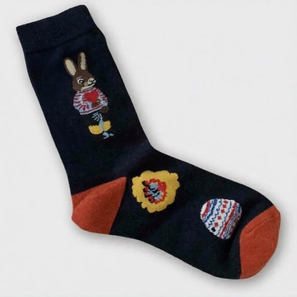 Verspielte Osterhasen-Socken (3 Paar) - image 4