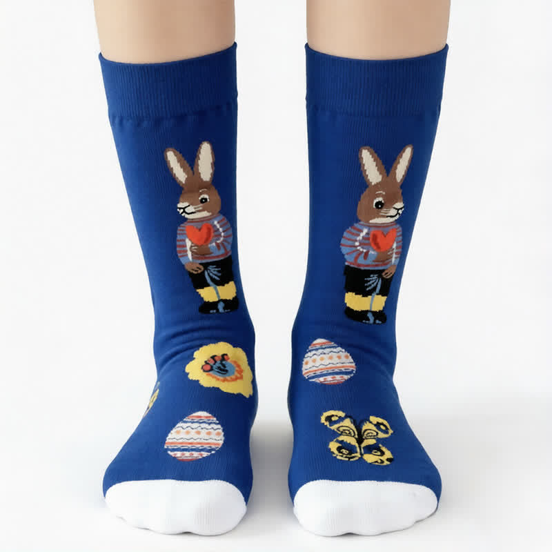 Verspielte Osterhasen-Socken (3 Paar) - image 3
