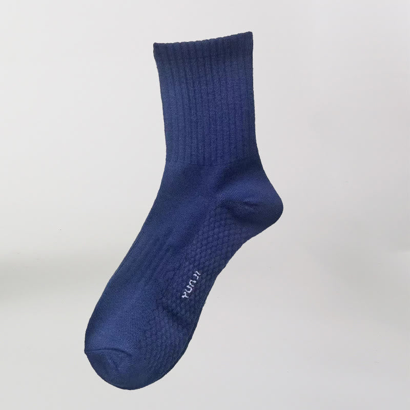 Verdickte Viertelsocken in Unifarben (5 Paar) - Marineblau - EU40-48 (US7-13) - image 11