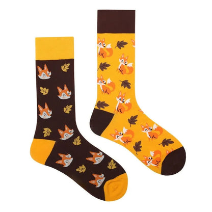 Niedliche Fuchs-Cartoon-Viertel-Socken - image 1